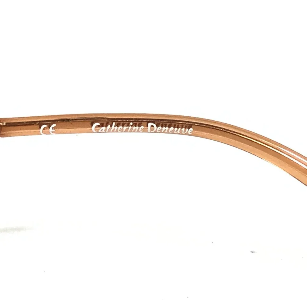 Catherine Deneuve CD-246 GLD Eyeglasses Frames Gold Oval Half Rim 52-17-140